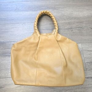 Vince Camuto Jordy Tote Color Desert 100% Leather Handbag Boho Hippie Fall